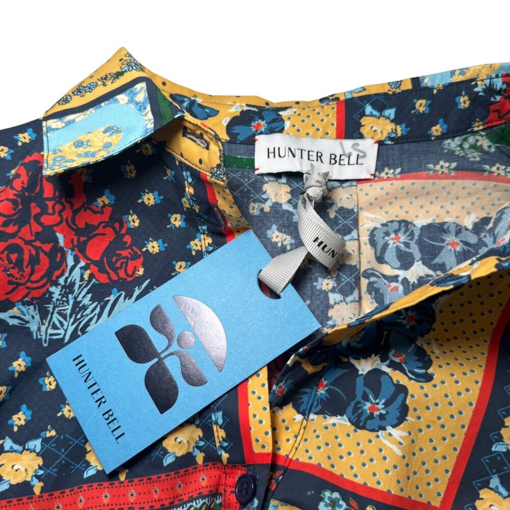 New $345 Hunter Bell Everett Patchwork Cotton Pop… - image 10